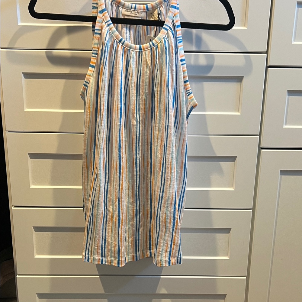 Christian Siriano Multicolor Striped Tank Top size medium